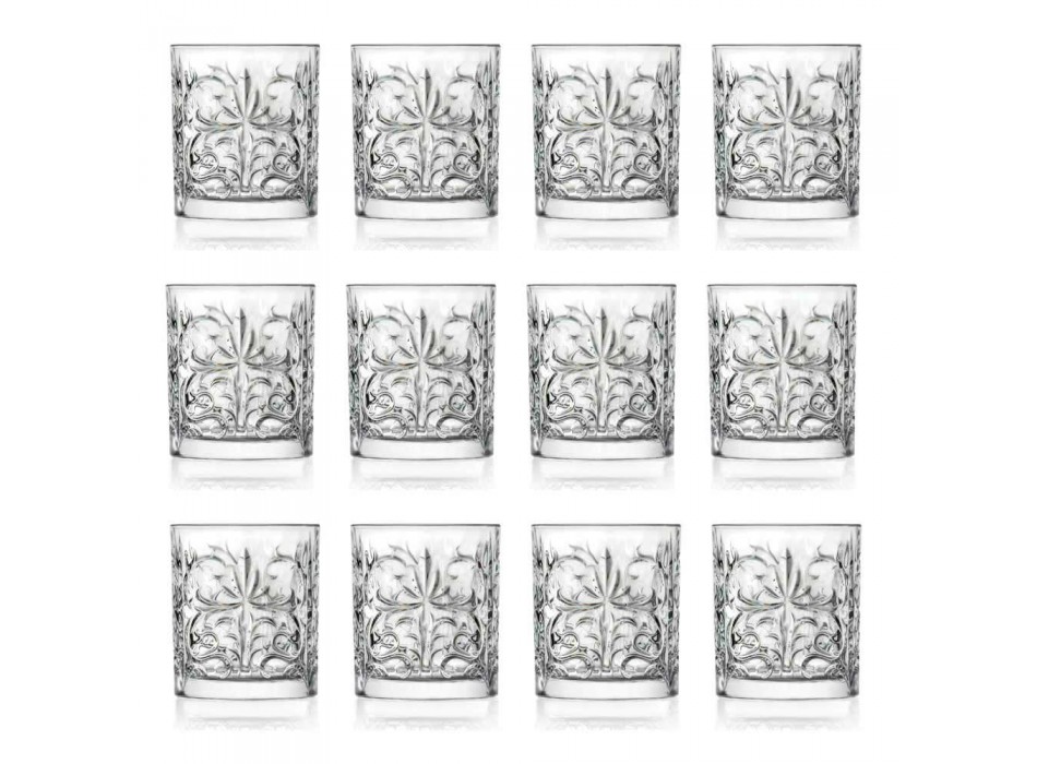 12 podwójnych staromodnych szklanek do kubka w luksusowym ekokrysztale - Destino