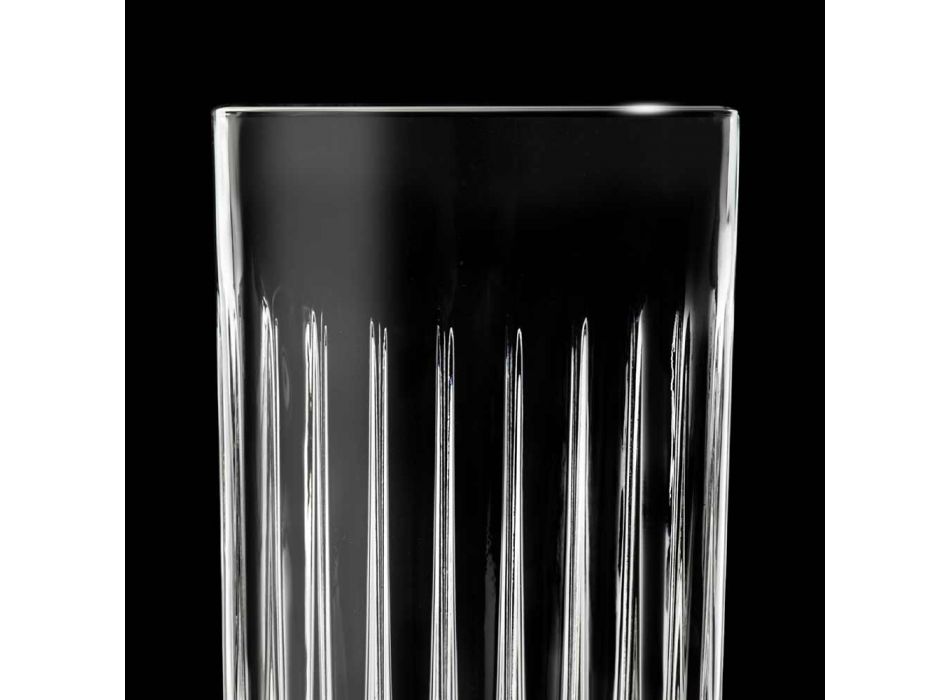 12 Tumbler Tall Highball szklanki z ozdobnym kryształem Eco - Senzatempo Viadurini