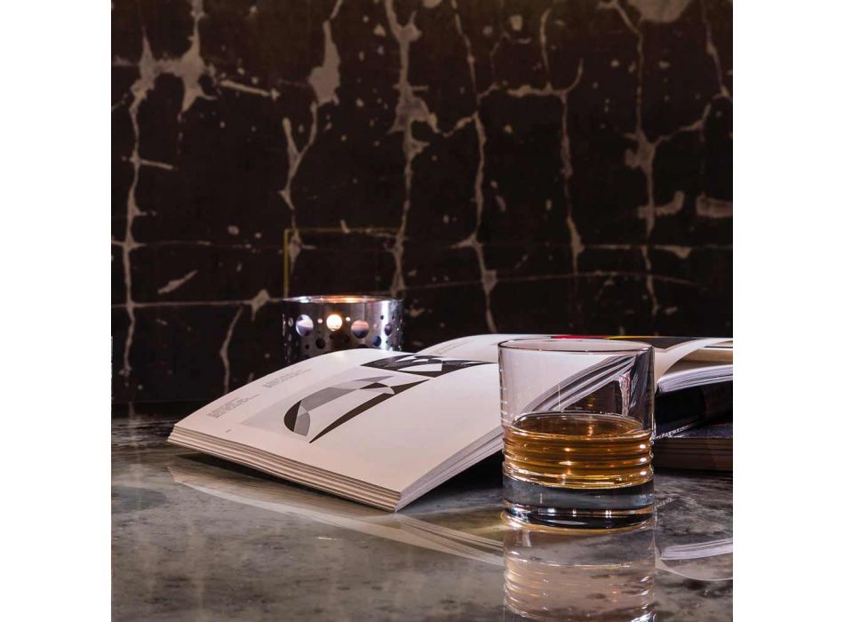 12 Podwójnych szklanek do whisky ze staromodnymi kryształami - Arytmia