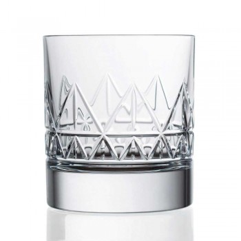 12 Szklana whisky lub woda Luksusowy nowoczesny design w kolorze Crystal - Arytmia