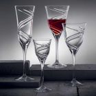 12 kieliszków do czerwonego wina w ekologicznym, kryształowym luksusie bezołowiowym - cyklon Viadurini