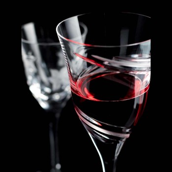 12 kieliszków do czerwonego wina w ekologicznym, kryształowym luksusie bezołowiowym - cyklon