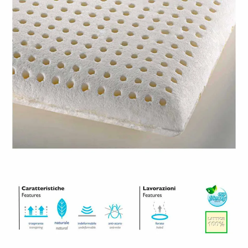 Razem 100% lateksu poduszki lateksowe Viadurini