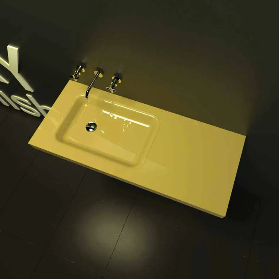 Obarczony zlewozmywak Meble Łazienkowe Made in Italy Viadurini