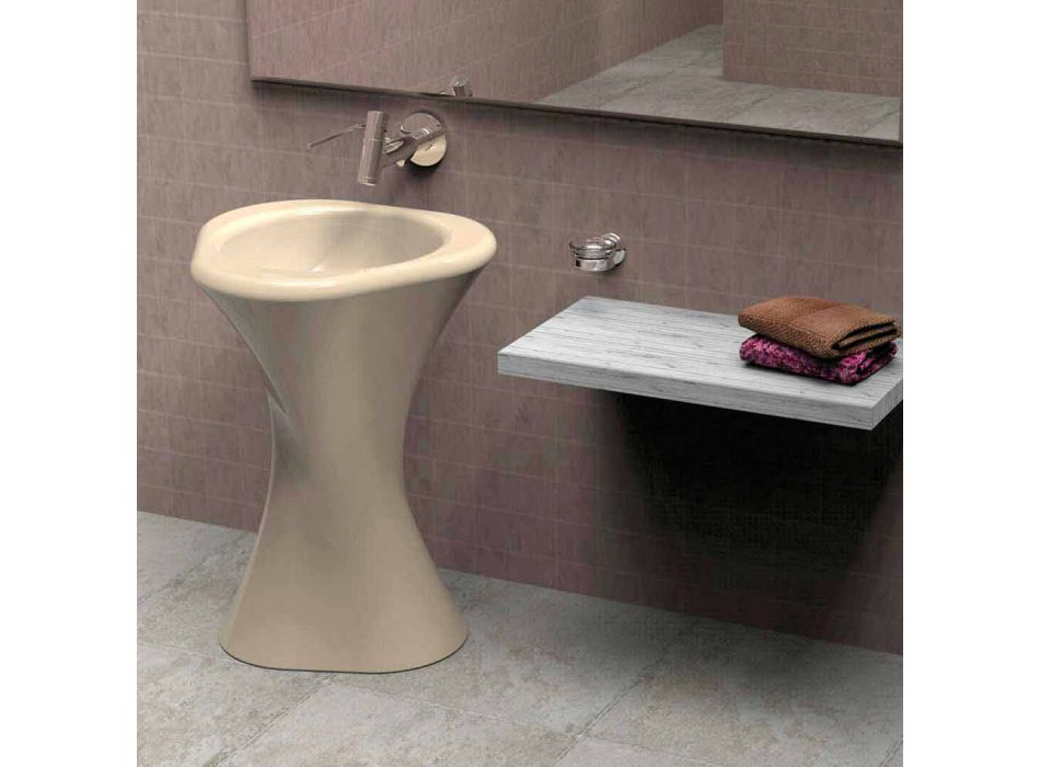 Umywalki łazienka Projekt Twister Made in Italy Viadurini