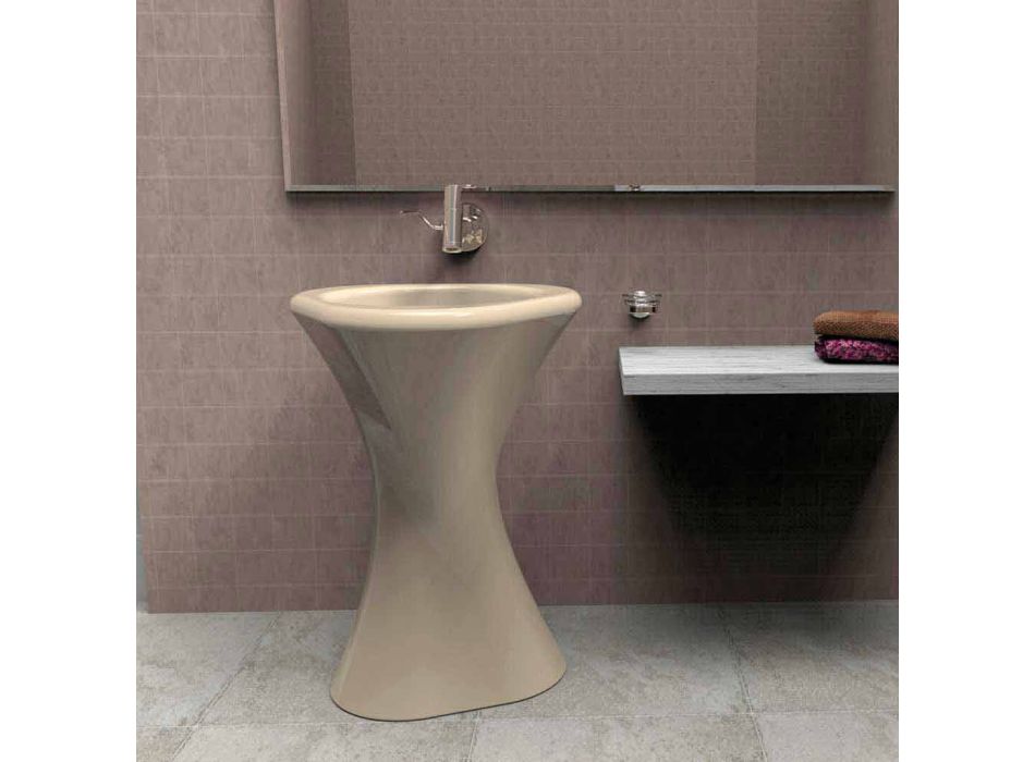 Umywalki łazienka Projekt Twister Made in Italy Viadurini