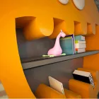 Nowoczesna biblioteka Hardy Made in Italy Viadurini