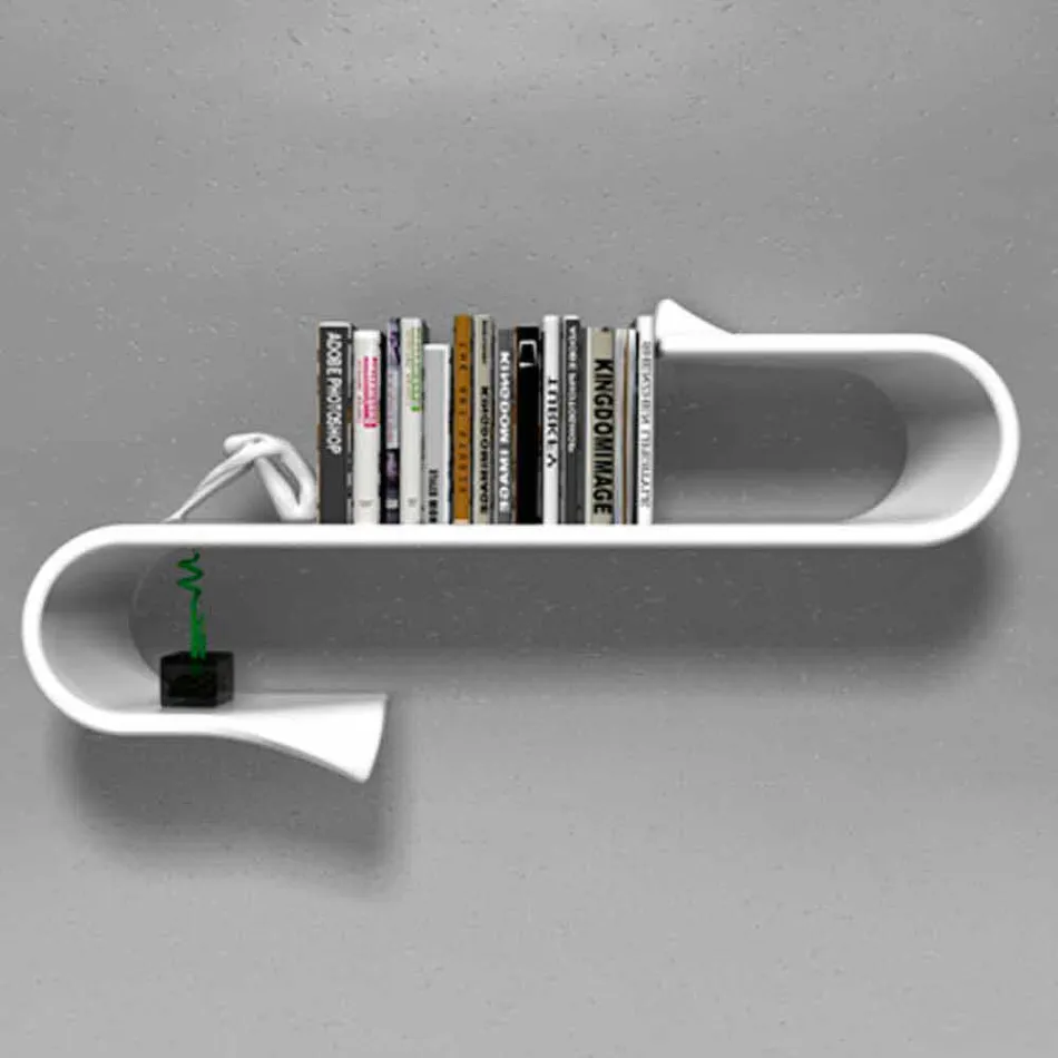 Półka Projekt Nowoczesny Waveshelf Made in Italy Viadurini