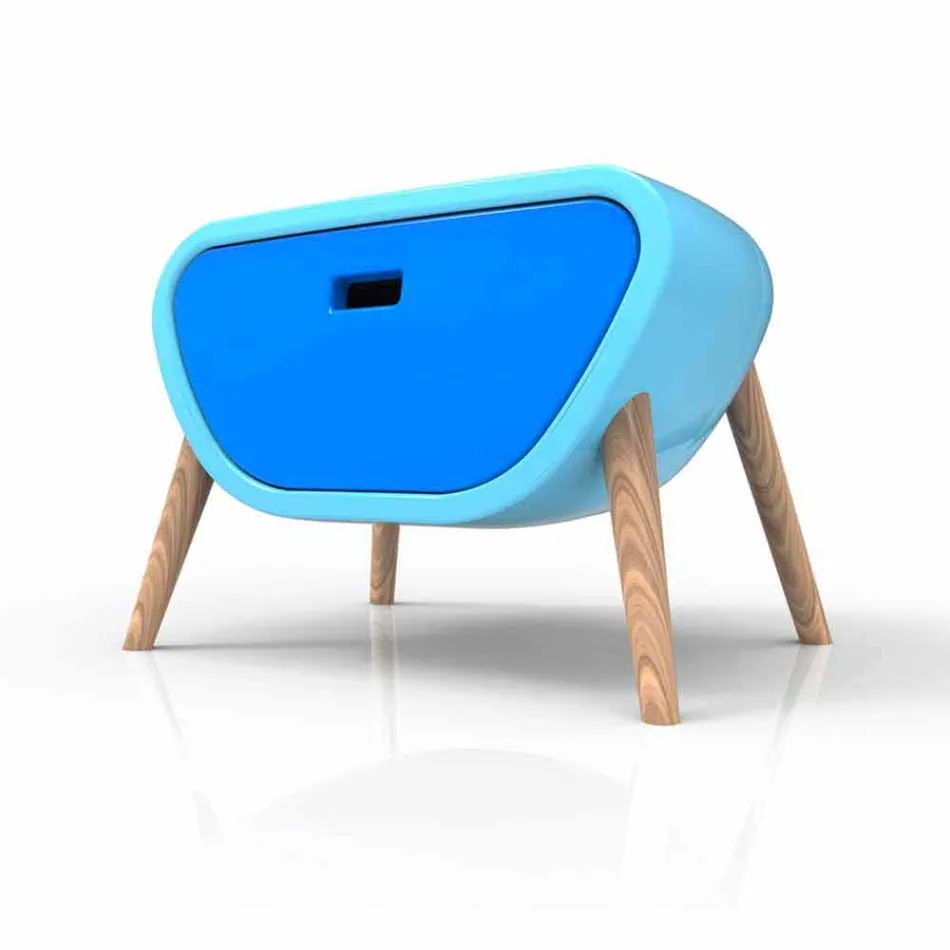 Nocna Nowoczesny design Mała Gauche Made in Italy Viadurini