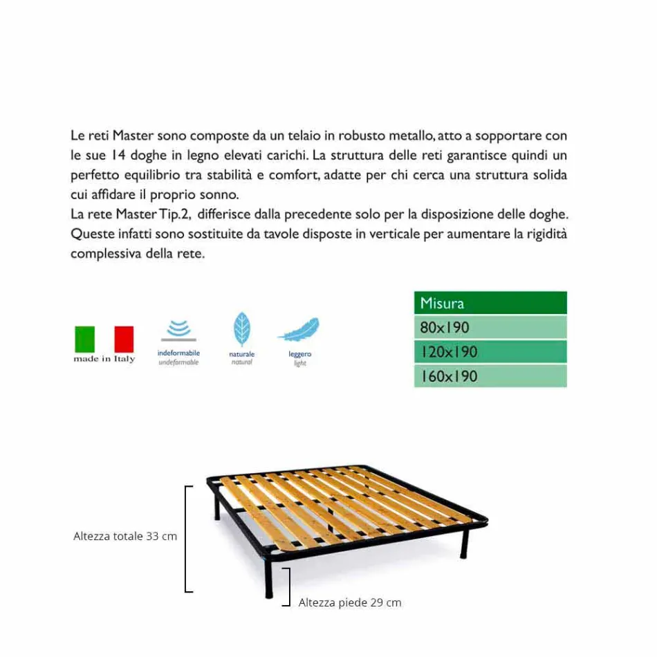 Sieć Podwójne listwy pionowe Bio Comfort 2 Viadurini