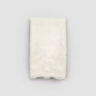 2 ręczniki dla gości z bawełnianej froty i lnu z dodatkiem koronki - Ginova Viadurini