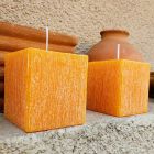 2 kwadratowe świece woskowe o różnych rozmiarach Made in Italy - Adelle Viadurini