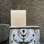 2 kwadratowe świece różnej wielkości z wosku Made in Italy - Adelle Viadurini