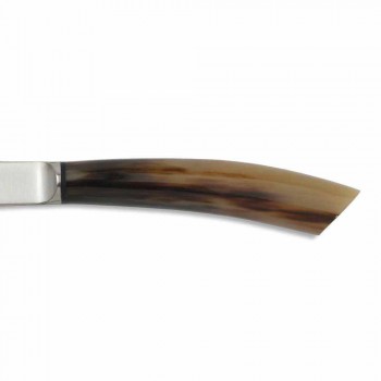 2 noże do steków z rogiem lub drewnianą rączką Made in Italy - Marino