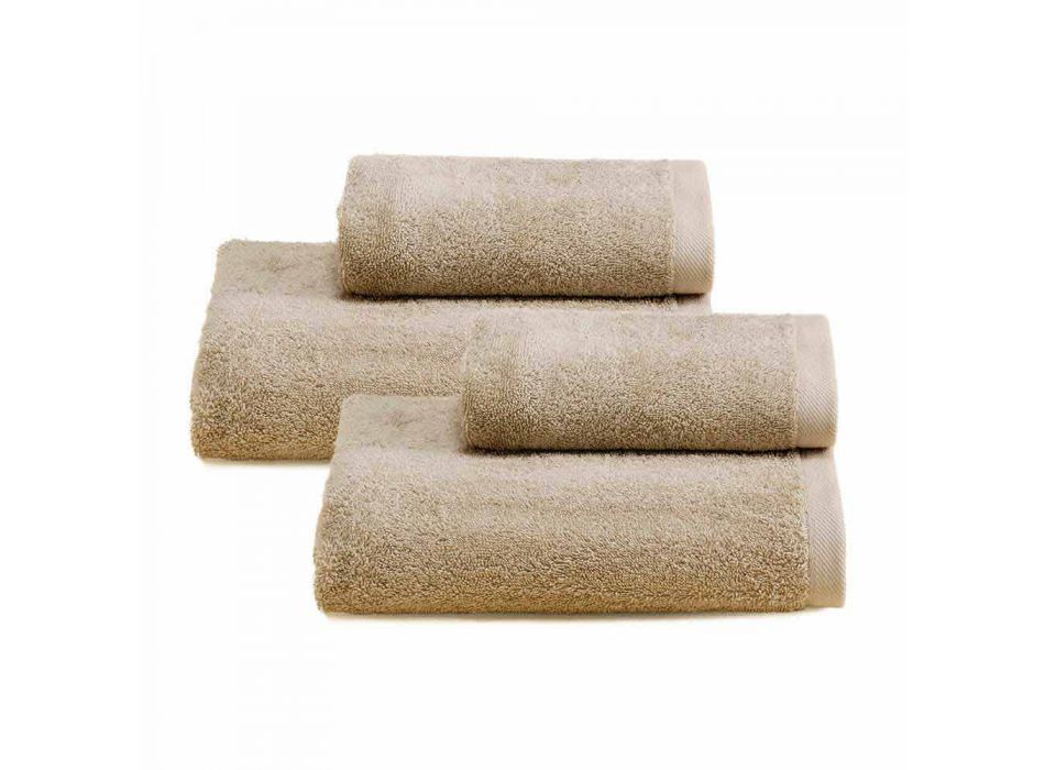 2 pary ręczników kąpielowych Kolorowa usługa z bawełny Spguna - Vuitton