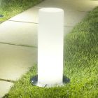 2 zewnętrzne lampy kolumnowe z plastikową lub metalową podstawą Made in Italy - Ninfa Viadurini