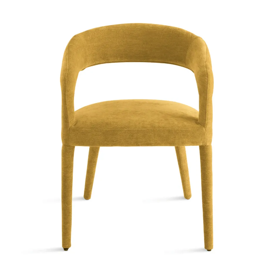 2 tapicerowane fotele w tkaninie bouclè z pokrytym stelażem - Domenica Viadurini