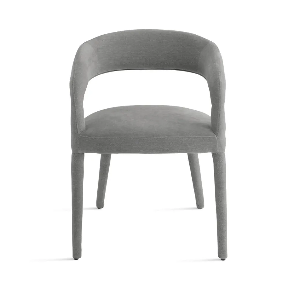 2 tapicerowane fotele w tkaninie bouclè z pokrytym stelażem - Domenica Viadurini