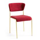 2 krzesła z siedziskiem z tkaniny i konstrukcją stalową Made in Italy - Butterfly Viadurini