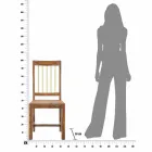 2 nowoczesne drewniane krzesła kuchenne - Sandy Viadurini