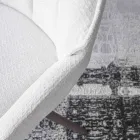 2 krzesła do użytku wewnątrz, z metalu w kolorze brązu, z siedziskiem z tkaniny Bliss – Varen Viadurini