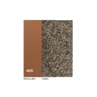 2 krzesła do użytku wewnątrz wykonane z metalu z siedziskiem z tkaniny Bliss - Avenia Viadurini