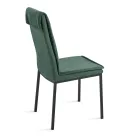 2 tapicerowane krzesła z kolorowej tkaniny i metalowej ramy - Fabrizio Viadurini