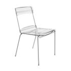 2 krzesła sztaplowane z pleksiglasu i żelaza Made in Italy - Timon Viadurini