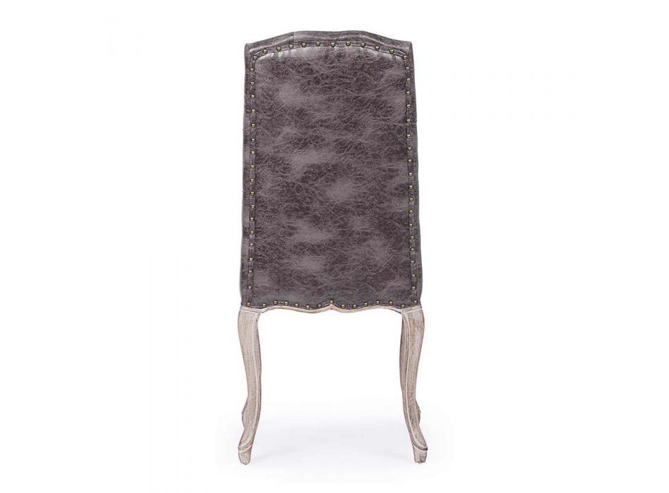 2 krzesła do jadalni z tapicerowanym i tapicerowanym siedziskiem Homemotion - Mania