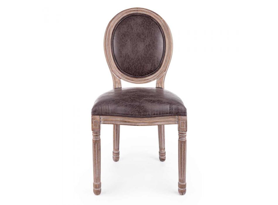 2 klasyczne krzesła do jadalni z poliestru Homemotion - Dalida Viadurini