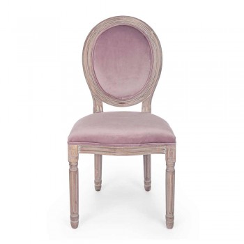 2 klasyczne krzesła do jadalni z poliestru Homemotion - Dalida