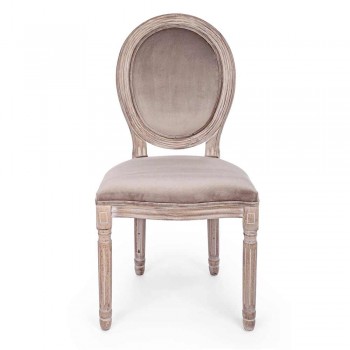 2 klasyczne krzesła do jadalni z poliestru Homemotion - Dalida