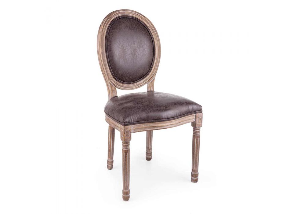 2 klasyczne krzesła do jadalni z poliestru Homemotion - Dalida Viadurini