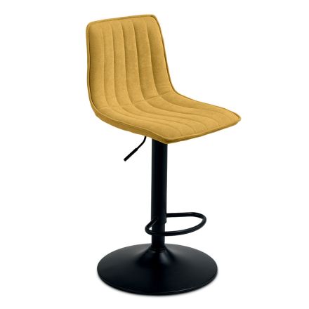 2 hokery do salonu z tapicerowanymi siedziskami w różnych kolorach - Impeto Viadurini