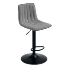 2 hokery do salonu z tapicerowanymi siedziskami w różnych kolorach - Impeto Viadurini