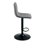 2 hokery do salonu z tapicerowanymi siedziskami w różnych kolorach - Impeto Viadurini