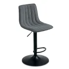 2 hokery do salonu z tapicerowanymi siedziskami w różnych kolorach - Impeto Viadurini