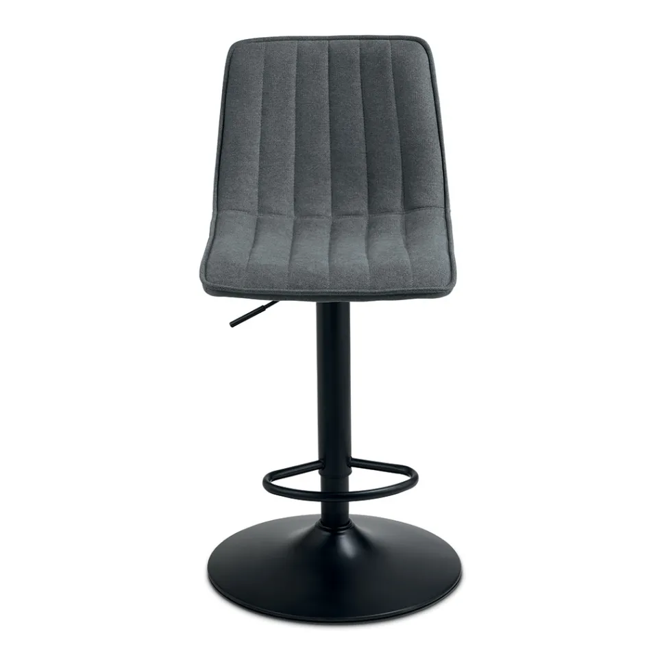 2 hokery do salonu z tapicerowanymi siedziskami w różnych kolorach - Impeto Viadurini