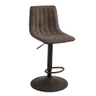 2 hokery do salonu z tapicerowanymi siedziskami w różnych kolorach - Impeto Viadurini