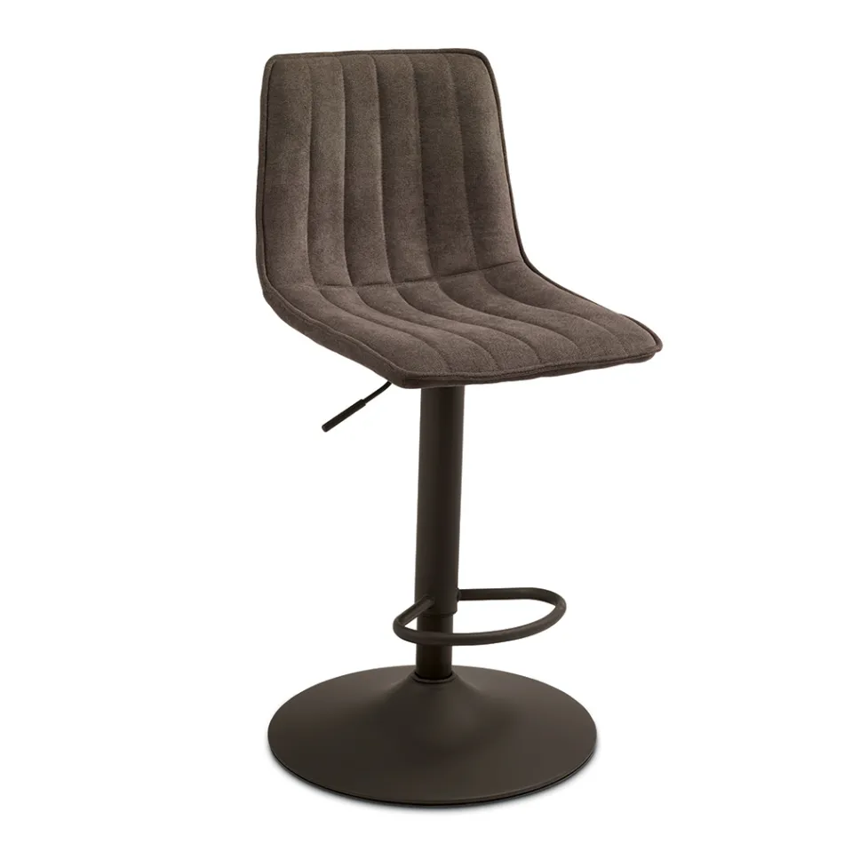 2 hokery do salonu z tapicerowanymi siedziskami w różnych kolorach - Impeto Viadurini