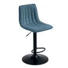 2 hokery do salonu z tapicerowanymi siedziskami w różnych kolorach - Impeto Viadurini