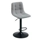 2 hokery do salonu z siedziskiem z tkaniny w różnych kolorach - Corrente Viadurini