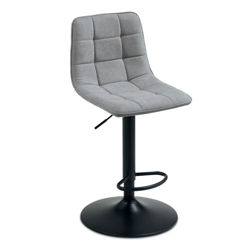 2 hokery do salonu z siedziskiem z tkaniny w różnych kolorach - Corrente Viadurini