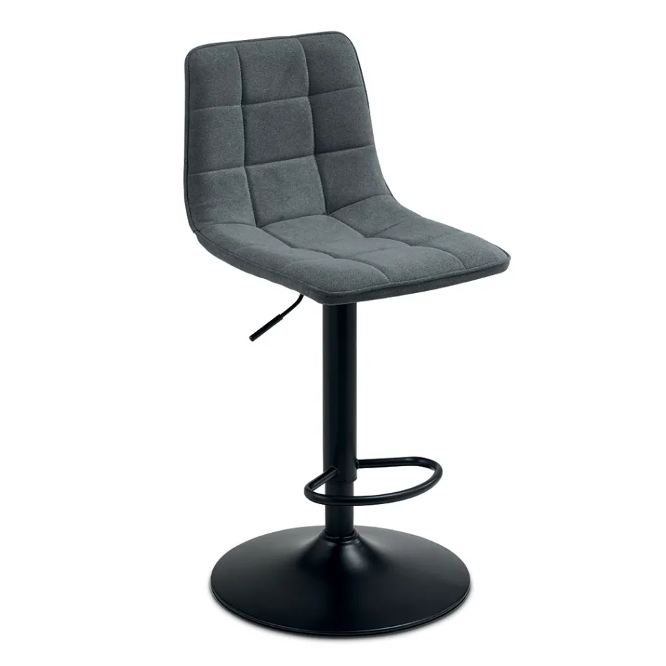 2 hokery do salonu z siedziskiem z tkaniny w różnych kolorach - Corrente Viadurini