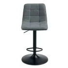 2 hokery do salonu z siedziskiem z tkaniny w różnych kolorach - Corrente Viadurini