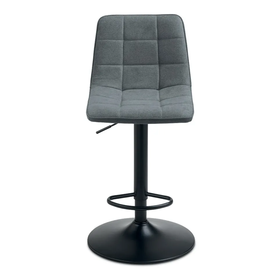 2 hokery do salonu z siedziskiem z tkaniny w różnych kolorach - Corrente Viadurini