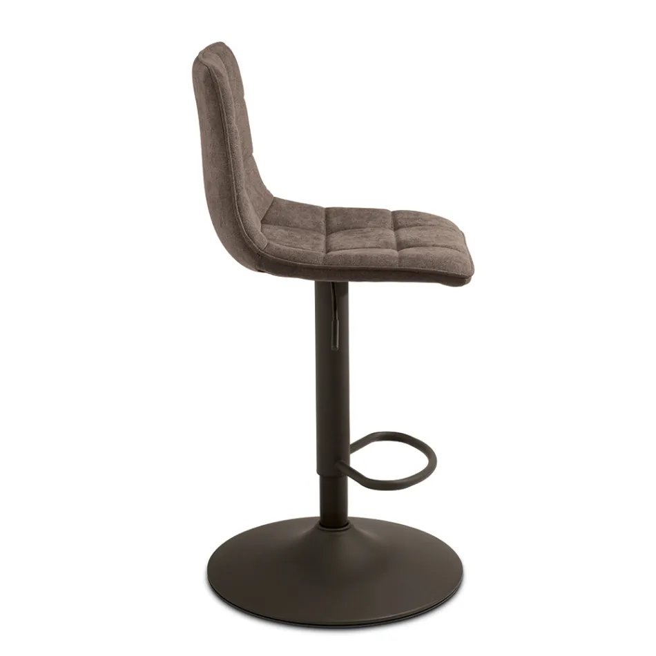 2 hokery do salonu z siedziskiem z tkaniny w różnych kolorach - Corrente Viadurini