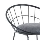 2 wyściełane stołki i stalowa konstrukcja w różnych wykończeniach - Torio Viadurini