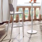 2 stołki ogrodowe z możliwością układania w stosy z polipropylenu Made in Italy - Calista Viadurini