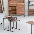 2 Stoliki kawowe Homemotion z aluminium i stali malowanej - Sereno Viadurini